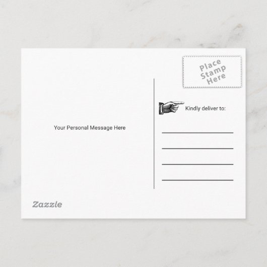 ©Boho Floral Hunt ist Save the Date vorbei Ankündigungspostkarte (Rückseite)