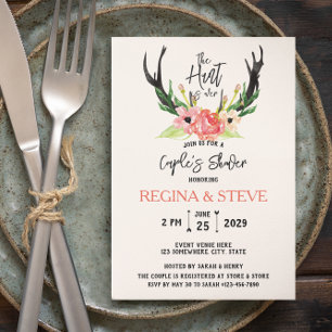 ©Boho Floral Hunt ist über Coupels Dusche Einladung