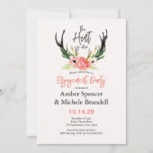 ©Boho Floral Hunt über Engagement Einladung (Vorderseite)