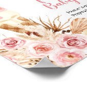 Boho Floral Ice Cream Gebete für Baby Poster (Ecke)