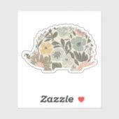 Boho-Floral-Igel Aufkleber (Blatt)