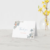 Boho Floral Illustration Danke Karte (Gelbe Blume)