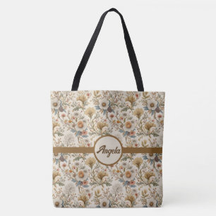 Boho Floral in Beige Tasche