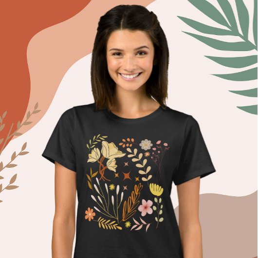 Boho Floral Inspiriert T-Shirt