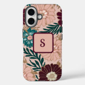 Boho Floral iPhone 16 Fall Case-Mate iPhone Hülle (Rückseite)