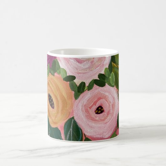 Boho Floral Kaffeetasse (Mittel)