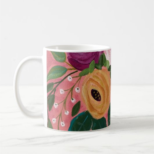 Boho Floral Kaffeetasse (Links)