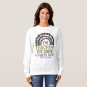 Boho Floral lehren Sweatshirt (Vorne ganz)