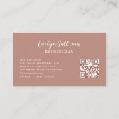 Boho Floral Letters Skin Business Card Visitenkarte (Rückseite)