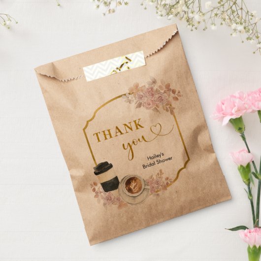 Boho Floral Liebe ist Kaffeepause Geschenktütchen (Versiegelt)
