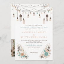 Boho Floral Lights Wedding