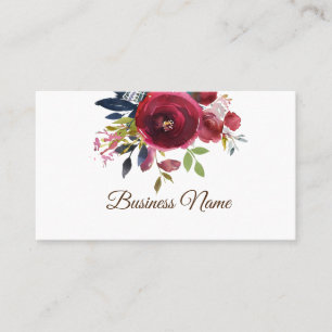 Boho floral, lila florale Visitenkarte