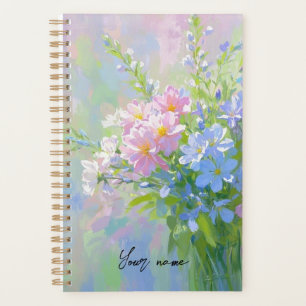 Boho Floral Lila Pink Green Planer