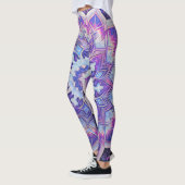 Boho Floral Lila Workout Leggings (Links)