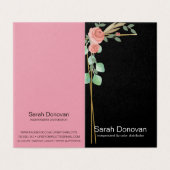 Boho Floral Lip Product Distributor Tips & Tricks Visitenkarten (Außenseite Aufgefaltet)