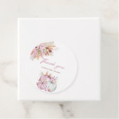 Boho Floral Little Pink Pumpkins Baby Dusche Geschenkanhänger (Beispiel)