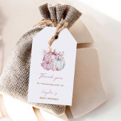 Boho Floral Little Pink Pumpkins Baby Dusche Geschenkanhänger