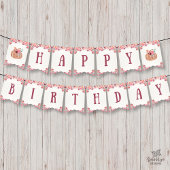 Boho Floral Little Pumpkin Birthday Bunt Banner