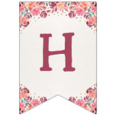 Boho Floral Little Pumpkin Birthday Bunt Banner (Zweite Fahne)