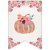 Boho Floral Little Pumpkin Birthday Bunt Banner (Erste Fahne)