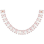 Boho Floral Little Pumpkin Birthday Bunting Banner (Alle)