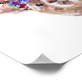 Boho Floral Llama Alpaca Kinderzimmer Child Poster (Ecke)