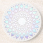 Boho Floral Lotus Mandala Getränkeuntersetzer<br><div class="desc">Einzigartiges künstlerisches Design mit Imitat-Folie Lotus mandala. Großartiges Design für einen Energiearbeiter,  einen Berater-Life-Coach und vieles mehr.</div>