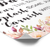 Boho floral MAMA-osa Bar Sign Poster (Ecke)