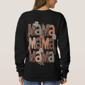 Boho Floral "Mama" Retro Sweatshirt (Rückseite)