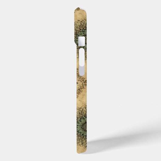 Boho Floral Mandala Watercolor iPhone Case (Rückseite / Links)