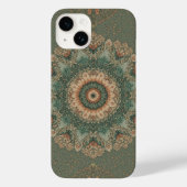 Boho Floral Mandala Watercolor iPhone Case (Rückseite)