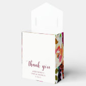 Boho Floral | Marsala Vielen Dank Geschenkschachtel (Geöffnet)