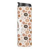 Boho Floral Modern Rainbow Teacher Apple Thermosbecher (Nach rechts gedreht)