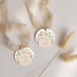 Boho Floral Modern Rustic Baby Dusche Vielen Dank Geschenkanhänger