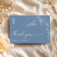 Boho Floral Moderne Staubblaue Hochzeit