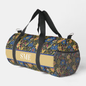 Boho Floral Monogram Gift for Her Duffle Bag (Rechte Ecke)