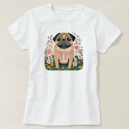 Boho Floral, Mops von "Your Are Magic" T-Shirt