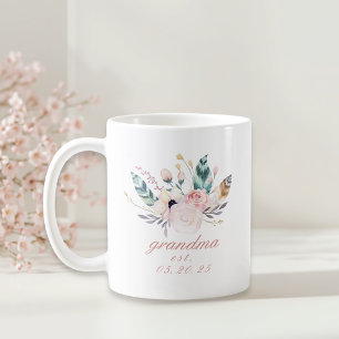 Boho Floral Mother's Day Gift Oma Kaffeetasse
