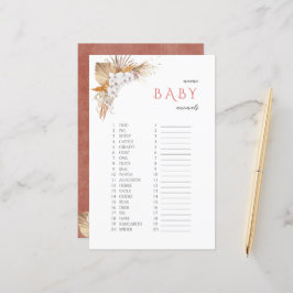 Boho Floral Name Baby Animals Baby Showspiel