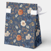 Boho Floral Name Datum Hochzeit Geschenkschachtel (Rückseite)