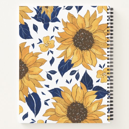 Boho floral  notizblock (Rückseite)