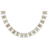 Boho Floral on Textured Blue Baby Shower Wimpelkette (Alle)