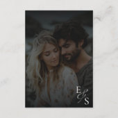 Boho Floral Orange und Blush Pink Wedding Begleitkarte (Rückseite)