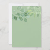 Boho Floral Orange Wedding Einladung (Rückseite)