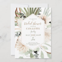 Boho Floral Palmetto Pampas Grass Brautparty