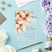 Boho Floral Pampas Brautparty Acryleinladungen (In Situ (Hochzeit))