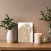 Boho Floral Pampas Gender Reveal Party Einladungen