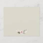 Boho Floral Pampas Grass Brautparty Rezept Karte (Rückseite)