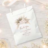 Boho Floral Pampas Grass Fall Rustikale Hochzeit Geschenktütchen (Ausgeschnitten)