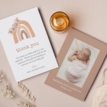 Boho Floral Pampas Grass New Baby Foto